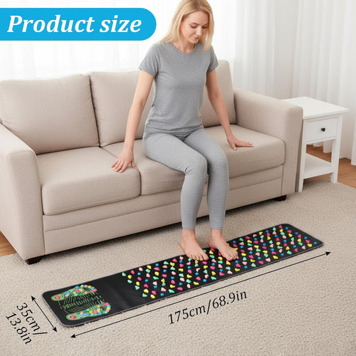 Revitalize Your Feet with the Kifmurase Acupressure Massage Mat - Perfect for Pain and Stress Relief, Ideal for Home or Office Use (68.9 x 13.78 Inches)