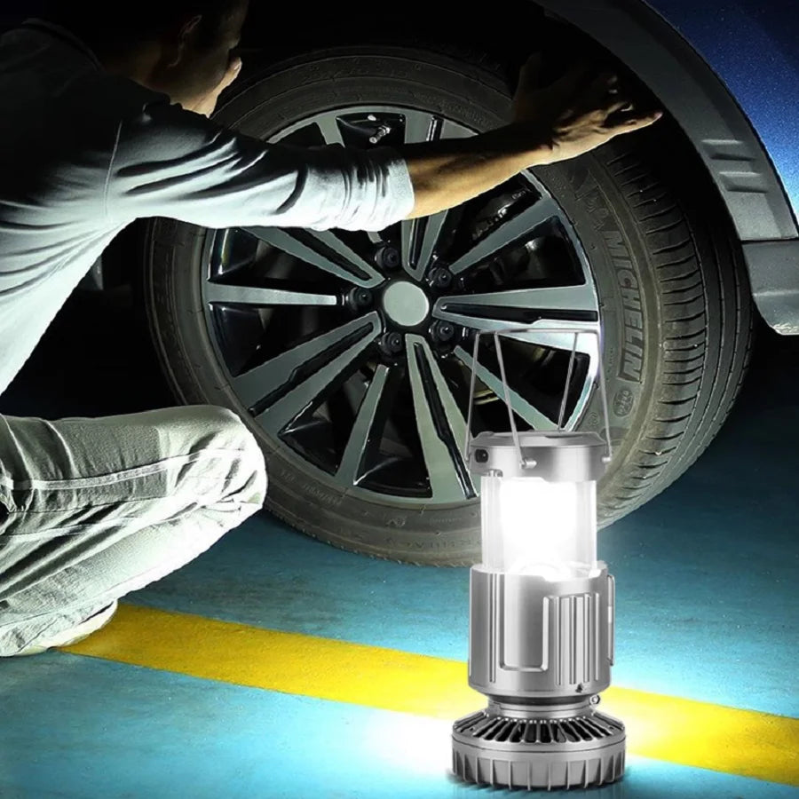 Outdoor Solar Camping Light Portable With Fan Solar Charge